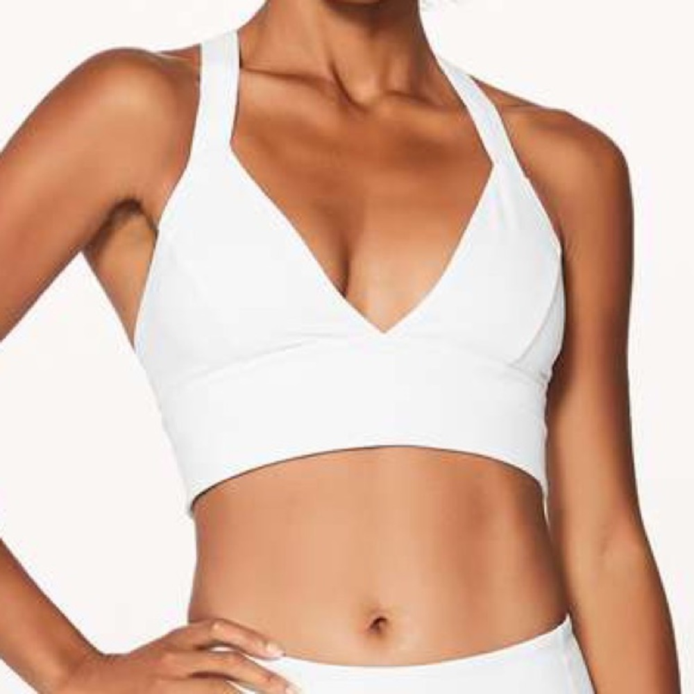 Lululemon Sweat Your Heart Out Bra - white / used